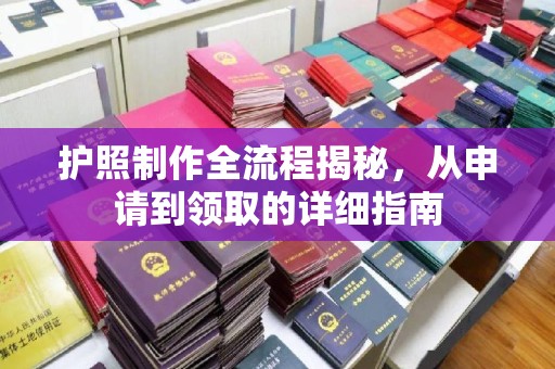 民勤护照制作全流程揭秘，从申请到领取的详细指南